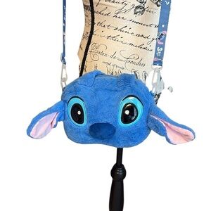 Stitch Crossbody Bag Plush Purse Disney’s Lilo & Stitch Blue and Pink